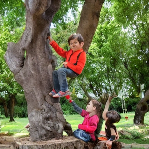 "El árbol parlante". Los niños se encuentran con un árbol que puede hablar y les cuenta historias sobre el jardín encantado.
, Cartoon