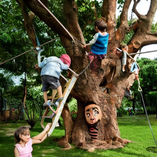 "El árbol parlante". Los niños se encuentran con un árbol que puede hablar y les cuenta historias sobre el jardín encantado.
, Cartoon