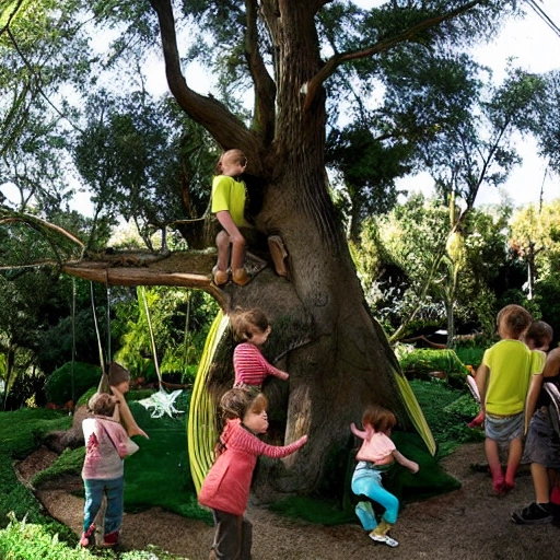 "El árbol parlante". Los niños se encuentran con un árbol que puede hablar y les cuenta historias sobre el jardín encantado.
, Cartoon