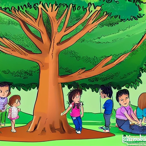 "El árbol parlante". Los niños se encuentran con un árbol que puede hablar y les cuenta historias sobre el jardín encantado.
, Cartoon