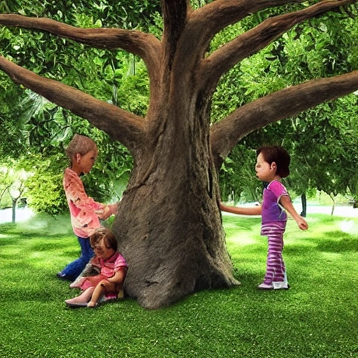 "El árbol parlante". Los niños se encuentran con un árbol que puede hablar y les cuenta historias sobre el jardín encantado.
, Cartoon