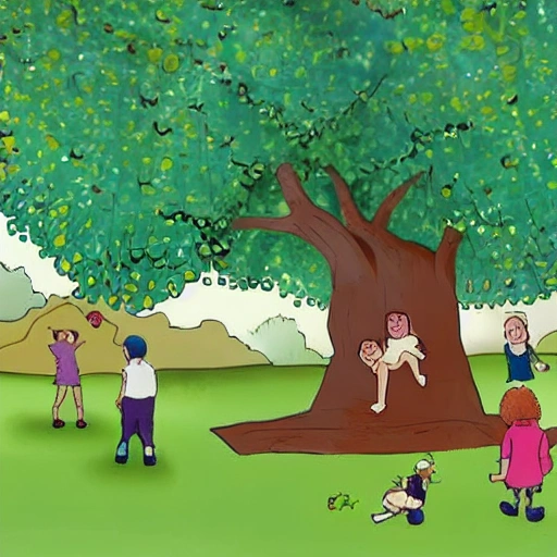 "El árbol parlante". Los niños se encuentran con un árbol que puede hablar y les cuenta historias sobre el jardín encantado.
, Cartoon