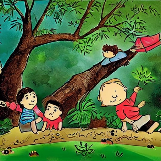 "El árbol parlante". Los niños se encuentran con un árbol que puede hablar y les cuenta historias sobre el jardín encantado.
, Cartoon