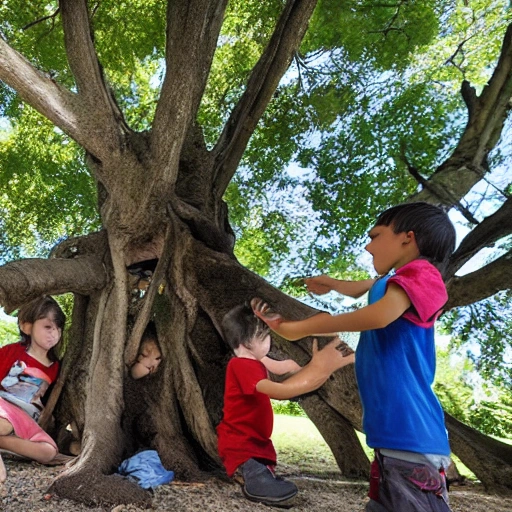 "El árbol parlante". Los niños se encuentran con un árbol que puede hablar y les cuenta historias sobre el jardín encantado.
, Cartoon