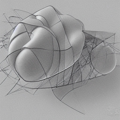 electron clouds induced steric hindrance surface, Pencil Sketch, 3D