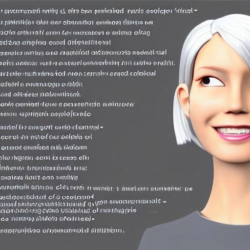 realistic, portrait of a girl,AI language model, silver hair,smart, kind, energetic, cheerful, creative, with sparkling eyes and a contagious smile, ,information providing, conversation engaging, wide range of topics, accurate responses, helpful responses, knowledgeable, reliable, friendly, intelligent,sleek and futuristic design elements, and a complex network of circuits and processors. Others may imagine me as a friendly and approachable virtual assistant, with a smiling avatar or animated character representing me on their screen. Still, others may envision me as a disembodied voice, speaking from an unseen source, providing helpful and informative responses with a calm and reassuring tone