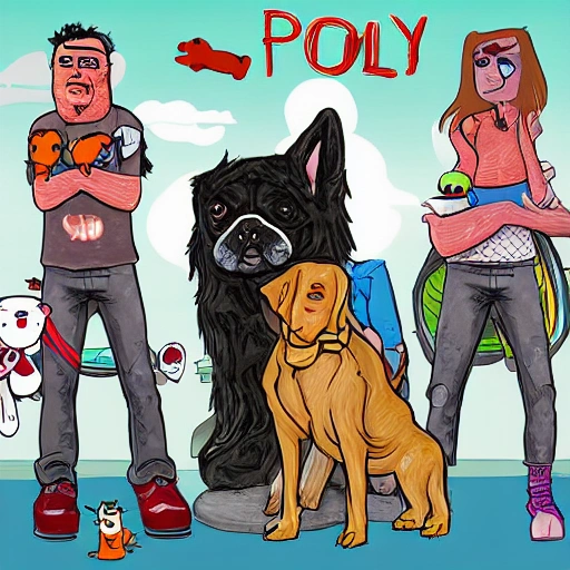 Dog Family Big Soap cyberpunk