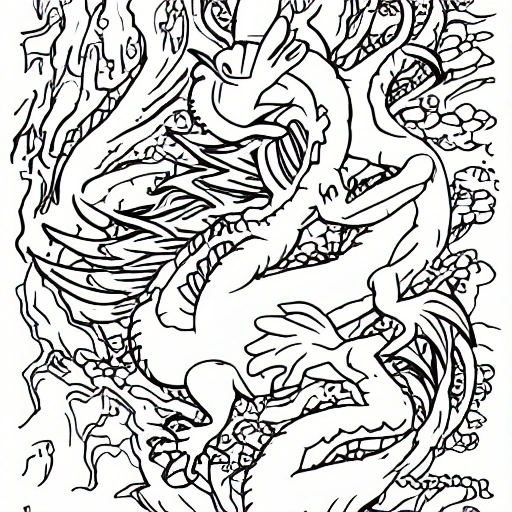 Dragon Sketchbook for Kids ages 4-8 Blank Paper for Drawing.