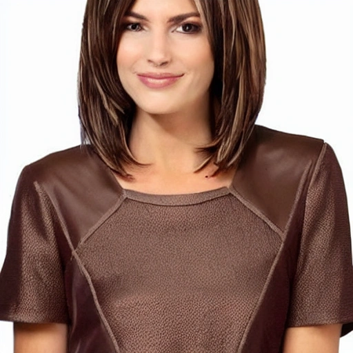 Short-sleeved Hershey Layered Cut, hair, lady, high quality