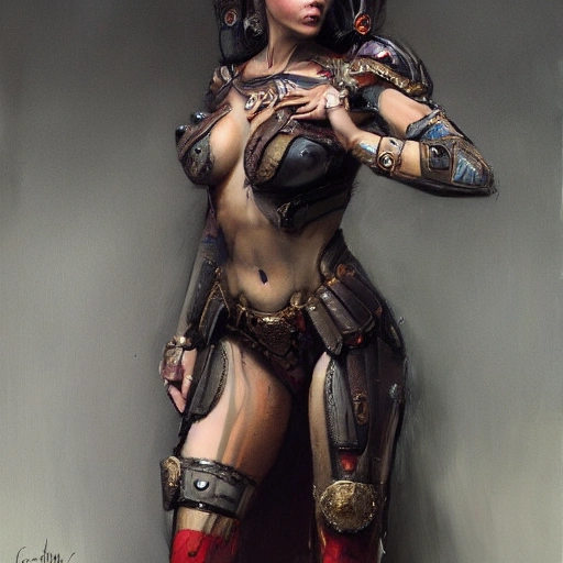 portrait full body female Russian concubine with slim curvy body painting by gaston bussiere, greg rutkowski, yoji shinkawa, yoshitaka amano, tsutomu nihei, donato giancola, tim hildebrandt, oil on canvas, trending on artstation, featured on pixiv, cinematic composition, extreme detail, metahuman creator

,(best quality:1.4), ((masterpiece)),((realistic)), (detailed),

Negative prompt: paintings, sketches, (worst quality:2.0),(normal quality:2.0), (low quality:2.0), lowres, ((monochrome)), ((grayscale))(monochrome:1.1), (shota:1.5), ((disfigured)), ((bad art)),((NSFW)), bad-hands-5,
Steps: 20, Sampler: DDIM, CFG scale: 7, Seed: 4141018083, Size: 512x768, Model hash: 32c4949218, Model: V08_V08, Denoising strength: 0.5, ENSD: 31337, Hires upscale: 2, Hires steps: 20, Hires upscaler: 4x-UltraSharp