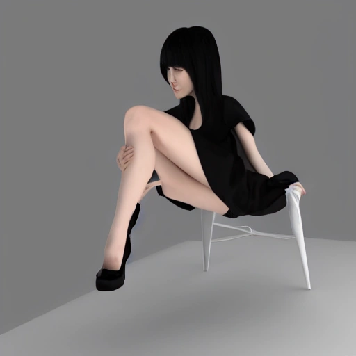 3d black silk long legs white sexy Sunlight  Beauty