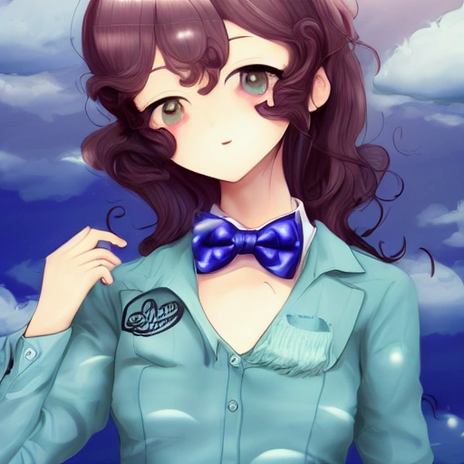 ultra-detailed,1 girl,cute, solo,beautiful detailed sky,detailed cafe,night,sitting,dating,(nose blush),(smile:1.1),(closed mouth)
medium breasts,beautiful detailed eyes,(collared shirt:1.1), bowtie,pleated skirt,(long hair:1.2),floating hair