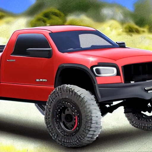 sport  muscle truck 4x4 realistic

