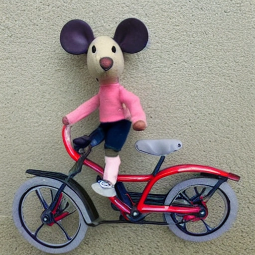 mouse a bike
