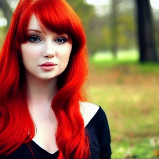 gorgeous woman with red hair