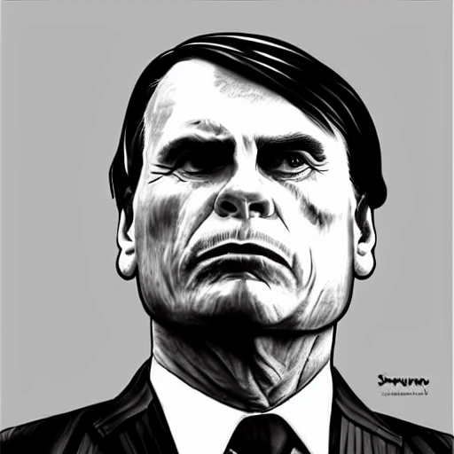 bolsonaro, Pencil Sketch