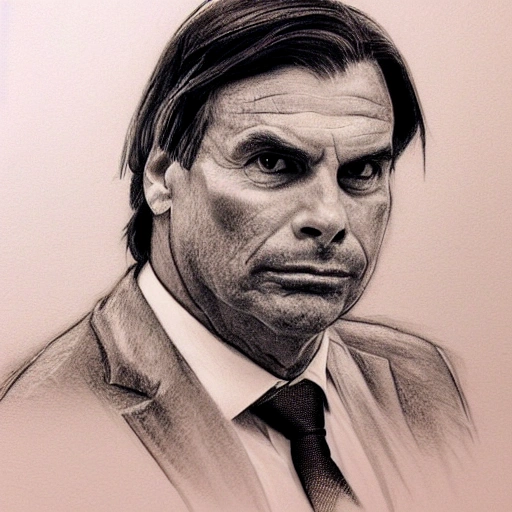 bolsonaro, Pencil Sketch