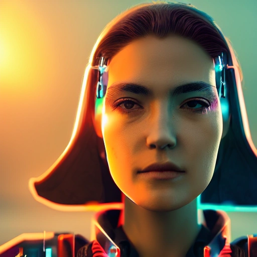 side close up portrait of 1 cyberpunk girl, detailed face, spotlight, cyberpunk city, wired, multicolored, vibrant high contrast, hyperrealistic, photografic, 8k, epic ambient light, octane render