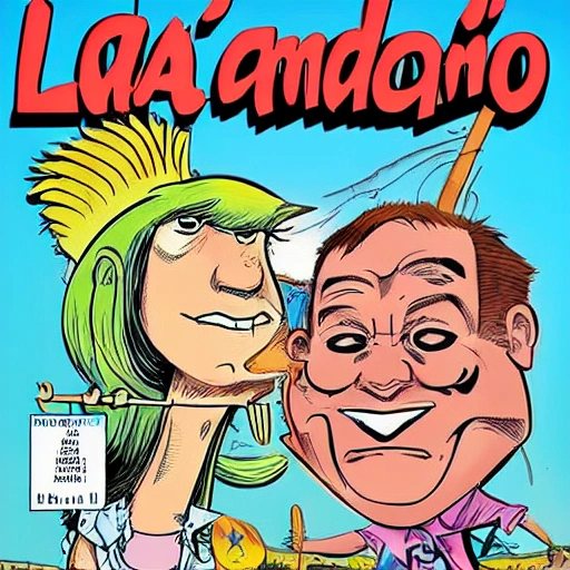 La portada de una revista de comic  llamdo EL CAEZA E PICHULA , Cartoon