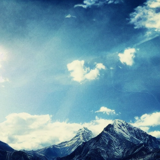 someone is looking at the sky, background two Mountains, with valleys, realistic, photography, 
