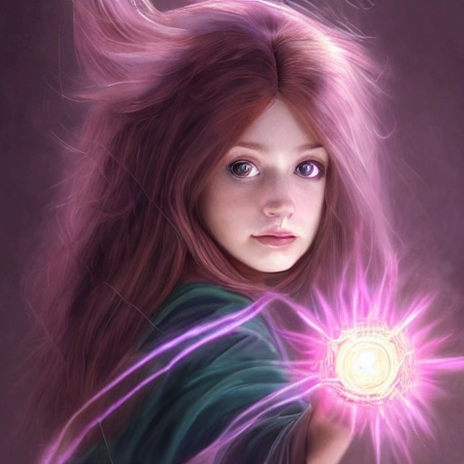 realistic portrait of a innocent young teen girl, d&d magic fantasy, dark magical school student uniform, light curly hair, casting a bright large-scale magical spell around herself, overflowing energy, highly detailed, digital painting, trending on artstation, pixiv, concept art, sharp focus, illustration, art by Ross Tran and Greg Rutkowski and Walt Disney animation, Cartoon