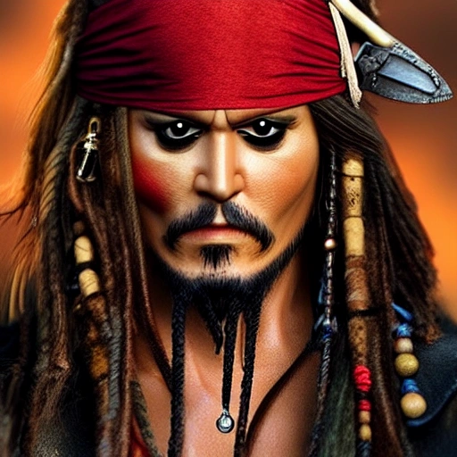 Pirates of the Caribbean /// male Jack Sparrow with long hair we ...