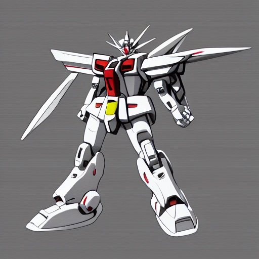 Design a Gundam robot with Chinese style, and the image quality