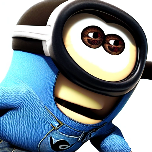 screenshot of a Minion. straight punching. 3 d rendering. unreal engine. amazing likeness. very detailed. cartoon caricature. 