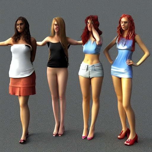 girls, 3D