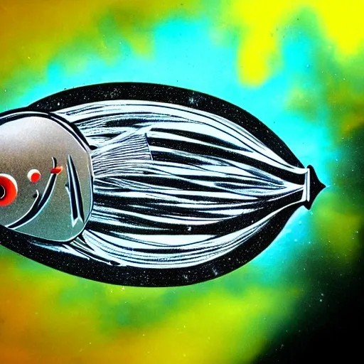 a fish in electron cloud