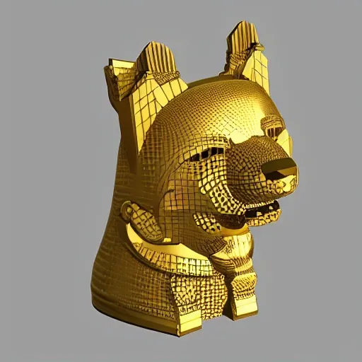  3D,彩色,doge,king,皇冠