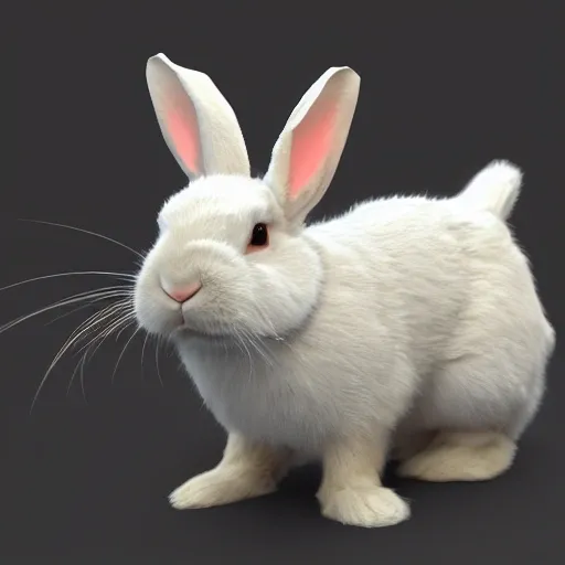 rabbit,mascot,Blockchain ,loveliness, furry, 3D