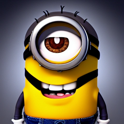 screenshot of a Minion. straight punching. 3 d rendering. unreal ...