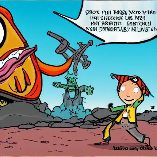 pirates vs aliens, Cartoon