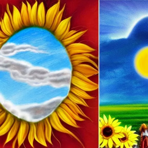 Create an image for the  cover that depicts the story of Itzhak and his connection to Hashem. The image may be an artist's rendering of Itzhak freeing the trapped bird, with a background landscape showing fields of wheat and sunflowers. You can use bright and warm colors to bring out the idea of joy and gratitude. You can also include an element that symbolizes the divine presence, such as a sunbeam or a white cloud in the sky. The image should reflect the idea that the connection to Hashem is present in everything that surrounds us, even in the little everyday things.