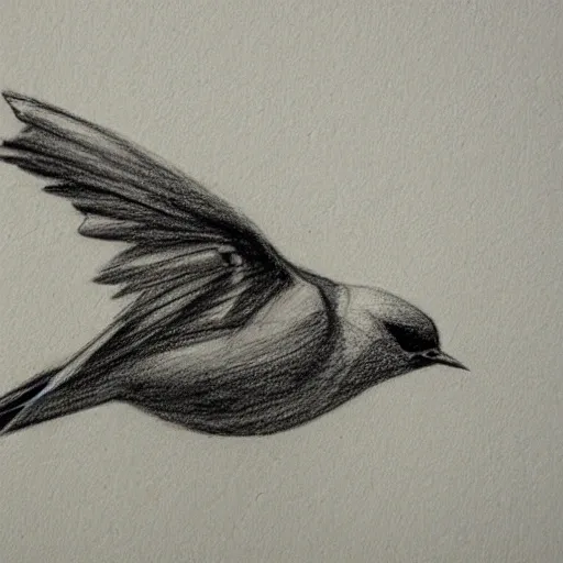 , Pencil Sketch，swallow，spring