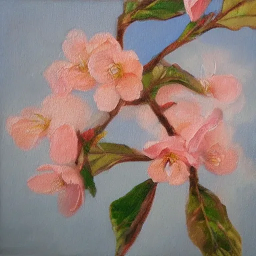 , Oil Painting，Peach blossom