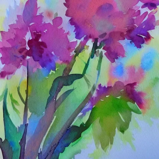 , Water Color，spring，size：210×297