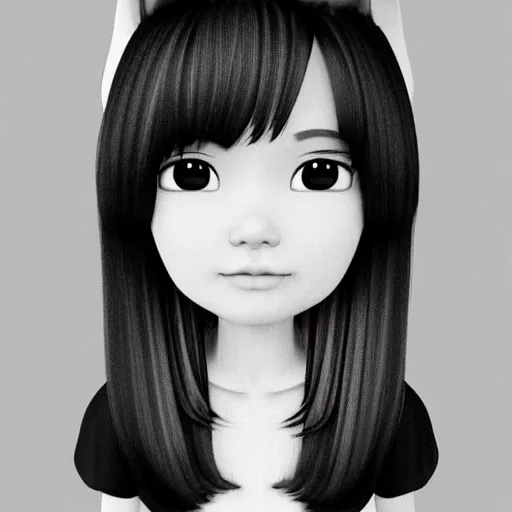 , Cartoon, girl, Asia, 3D