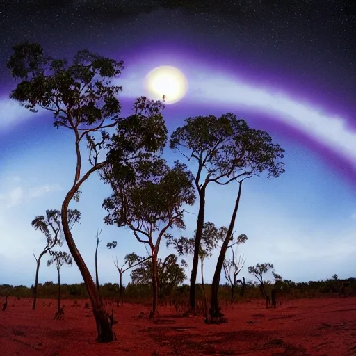 floodplain, Arnhem Land, storm, fantasy, Yolngu ancestral warriors fighting with sticks, fire, moonlight, HD, "width": 9600, "height":1080, stereoscopic


, Trippy, 3D