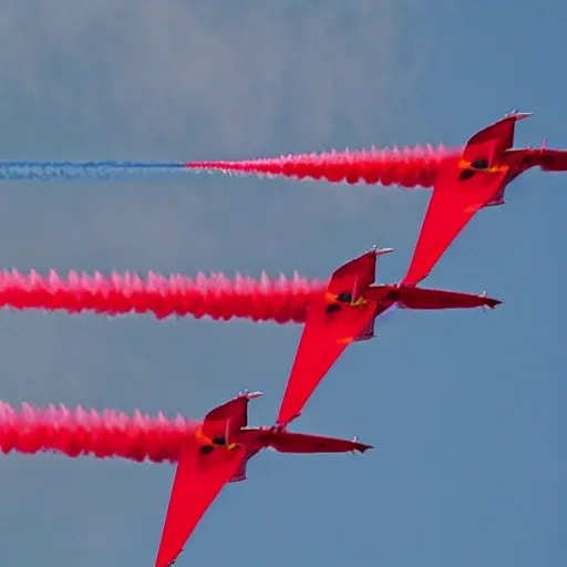 background red arrows green
