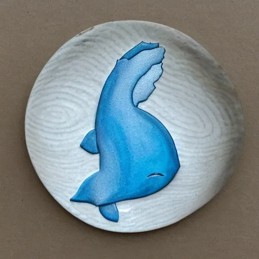 whale, realism, shell, blue