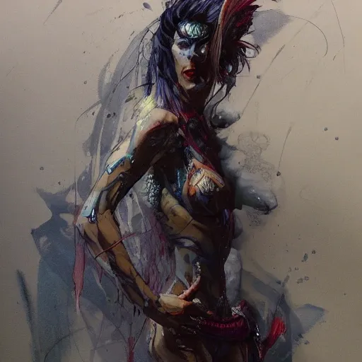 portrait full body female Russian concubine with slim curvy body painting by gaston bussiere, greg rutkowski, yoji shinkawa, yoshitaka amano, tsutomu nihei, donato giancola, tim hildebrandt, oil on canvas, trending on artstation, featured on pixiv, cinematic composition, extreme detail, metahuman creator

,(best quality:1.4), ((masterpiece)),((realistic)), (detailed),

Negative prompt: paintings, sketches, (worst quality:2.0),(normal quality:2.0), (low quality:2.0), lowres, ((monochrome)), ((grayscale))(monochrome:1.1), (shota:1.5), ((disfigured)), ((bad art)),((NSFW)), bad-hands-5,
Steps: 20, Sampler: DDIM, CFG scale: 7, Seed: 4141018083, Size: 512x768, Model hash: 32c4949218, Model: V08_V08, Denoising strength: 0.5, ENSD: 31337, Hires upscale: 2, Hires steps: 20, Hires upscaler: 4x-UltraSharp, Cartoon, Cartoon, Cartoon, Water Color, Trippy, 3D