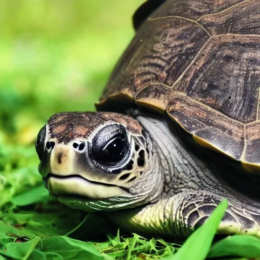  Timmy the super cute turtle loved to explore the forest, Cartoon