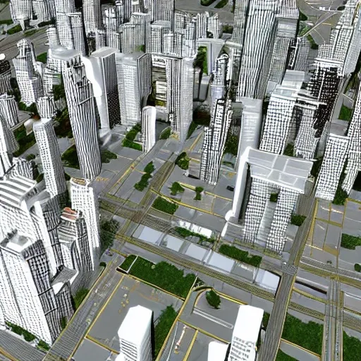 , 3D, city