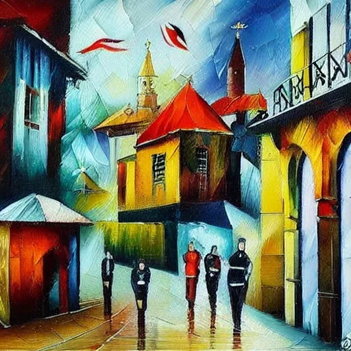 Beşiktaş kadrosu şampiton oluyor, Oil Painting