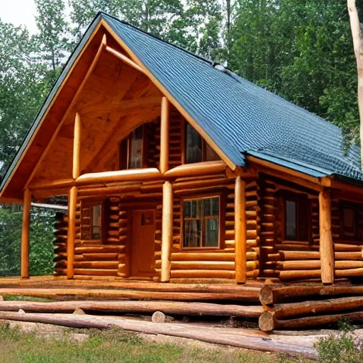 a log cabin
 architecture blueprint 