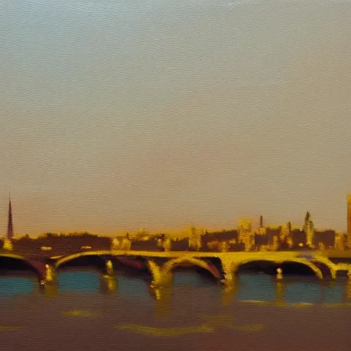 Oil Painting, paisaje parís torre fiel al fondo un paisaje futurista , tipo gotico. 8k 