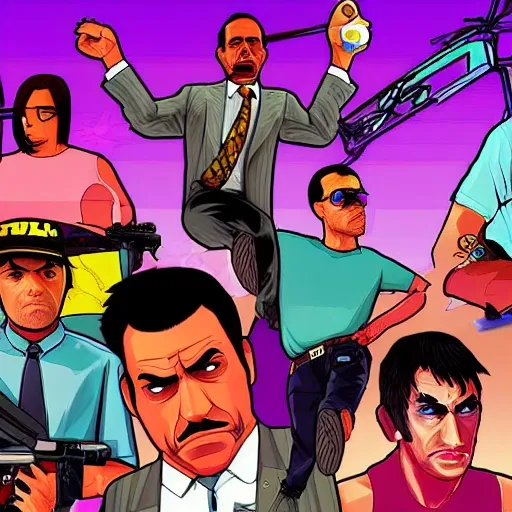 millonario gta v, Trippy, Cartoon