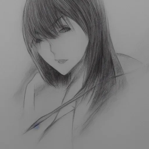 美女,, Pencil Sketch